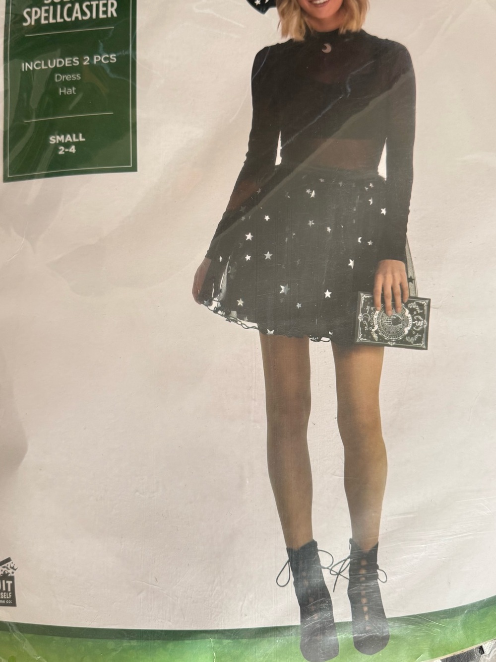 Black Star-Embellished Skirt - Small